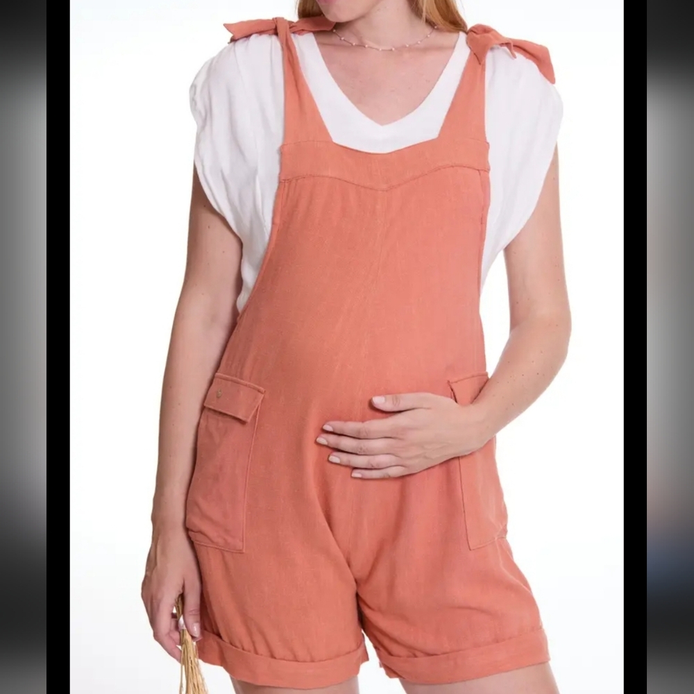 NEW Cache Coeur Maternity Shorts Overall Eloise M